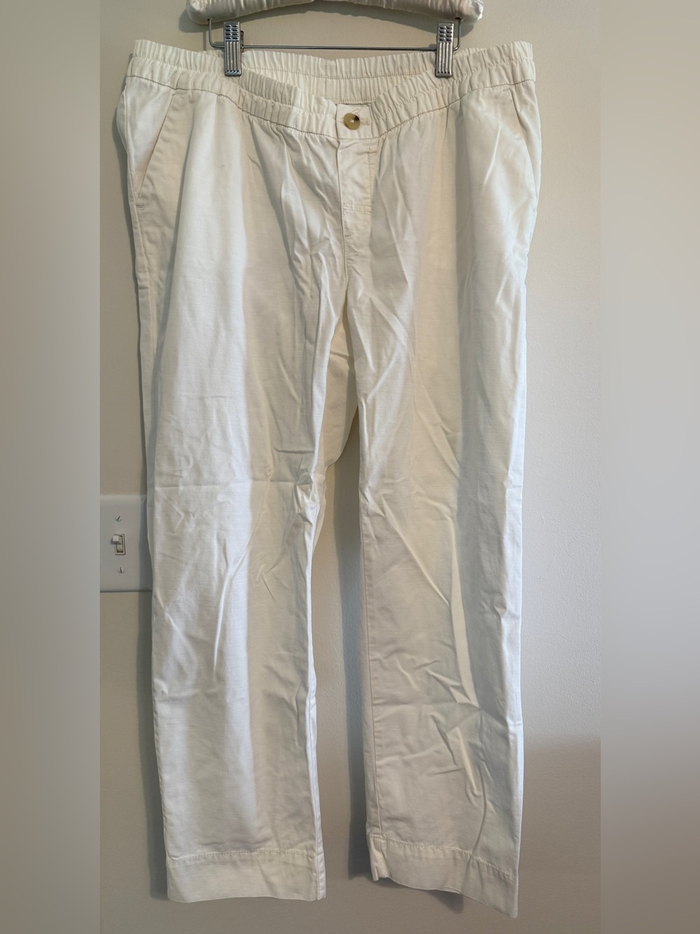 GAP Maternity Ivory Chino Pants